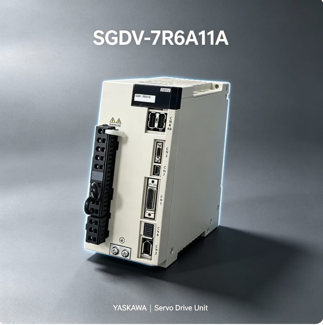 Yaskawa SGDV-7R6A11A Sigma-V Series Servo Control Unit Single-phase 200V AC 7.6A Metal Housing Positioning Hardware for