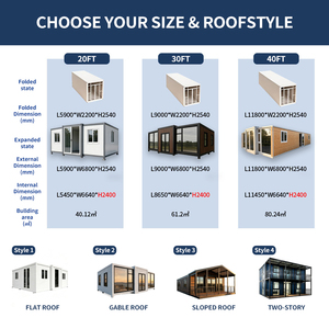 SUNRISE Villa conteneur préfabriquée portable et extensible de style ferme, 20, 30 et 40 pieds, modèles 4 chambres - Product Image 3
