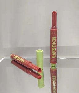 Chocolate 8ml Tubo de plástico transparente Capacidad 6ml Loción de labios de plástico/Tubo de lápiz labial de 10ml Envase cosmético Tubo de labios de plástico - Product Image 2