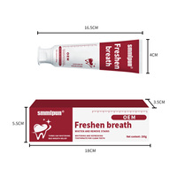 Pasta Dental Blanqueadora Smmlpun Herbal Fresh Breath 100g, Eliminación de Manchas, Cuidado Bucal para Uso Doméstico