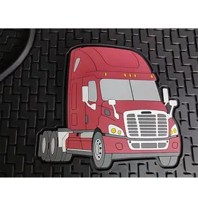 Non Slip design truck mats truck floor liners fit forpeterbilt/kenworth/freightliner/volvo/western star/mack/international