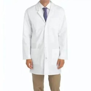เสื้อโค้ทห้องแล็บแขนสั้นสำหรับชายและหญิงเสื้อโค้ทสำหรับโรงเรียนแพทย์เภสัชกร - Product Image 3