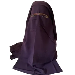 Kerudung Muslim, Selendang Syal Wajah, Kerudung Islam Niqab Hijab Turban Wanita Warna Polos