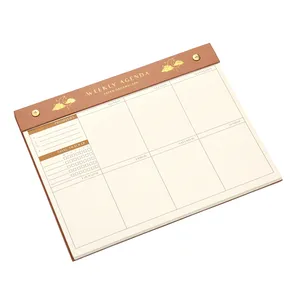 Cheap Factory Price Tear Off Daily Planner Office Supplies Notebook Agenda With Gold Hook