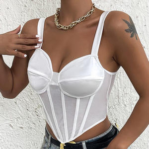 Tute bianche senza maniche breast <span class=keywords><strong>Bustier</strong></span> Sexy biancheria intima da donna - Product Image 2