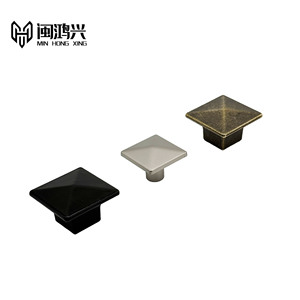 Min Hong Xing Square Zinc Alloy Cabinet <b>Knob</b> Modern Durable Furniture Handle - Product Image 2