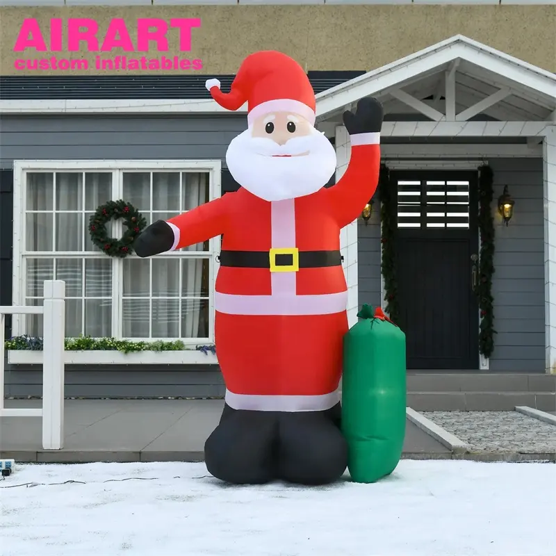 मीरा क्रिसमस कार्टून चरित्र Inflatable खड़े सांता क्लॉस