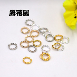 Connecteurs de bijoux en boucle torsadée, argent et or, anneaux ouverts ronds pour la création de bracelets et boucles d'oreilles DIY - Product Image 1