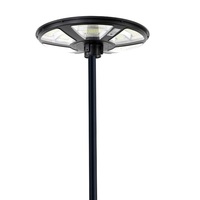 Lampe solaire LED de jardin en forme de soucoupe volante unique, lampadaire LED rond