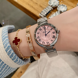 Fashion Minimalist Temperament Steel Band Quartz Couple <b>Watches</b> with Vintage Roman Numerals - Product Image 5