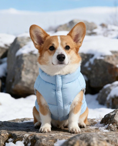 Ropa de Invierno para Mascotas, Chaleco Acolchado para Perro con Cuello Alto, Grueso y Cálido, de Terciopelo - Product Image 2