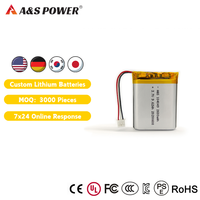Batterie liquide rechargeable certifiée UL/CB/CE/UN38.3, haute performance, 104049 3.7V 2600mAh, 500 cycles, pour robot chien