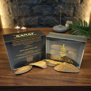 Oudvara Sanai Barraq Super Grade Agarwood 100g, una madera de oud excepcional y profusamente aromática, valorada por los coleccionistas de incienso. - Product Image 3