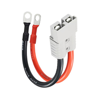 Kabel Baterai SB50 Berkualitas Tinggi 50A, Harness Kabel Daya 10AWG Heavy Duty dengan Terminal Ring Lug untuk Penyimpanan Energi