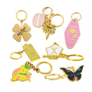 Fabricante de Llaveros de Metal Plateado Personalizados de Fábrica Charmscute, Llaveros con Forma de Corazón Rosa, Frutas y Animales, Accesorios para Bolsos - Product Image 5