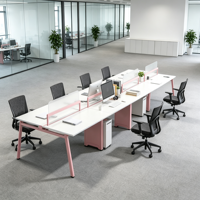 Poste de travail en cubicle à cloisonnement élevé avec panneaux acoustiques insonorisants pour mobilier de bureau professionnel et commercial
