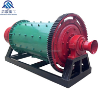 Équipement minier chinois à petite échelle, 1 tonne par heure, 4450*1850*1500, 18,5 KW, broyeur à billes continu à eau avec roulement à billes en acier