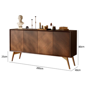 Buffet en bois massif <span class=keywords><strong>vintage</strong></span> pour entrée, <span class=keywords><strong>meuble</strong></span> de rangement pour <span class=keywords><strong>petit</strong></span> appartement, idéal pour cuisine, salle à manger et espaces de vie - Product Image 6