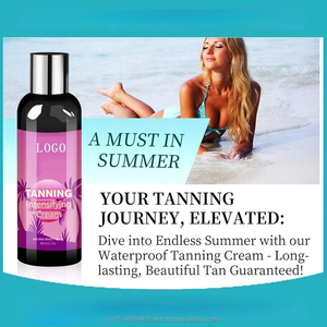 Lotion de bronzage au lait noir personnalisée teint de peau de blé naturel végan organique minéral sans soleil couleur bronze ingrédients biologiques végétaliens - Product Image 4