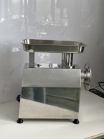 Hachoir à Viande Électrique Commercial 850W 120kg/h en Acier Inoxydable Petit Machine de Traitement Rapide de la Viande État Neuf pour Boucherie
