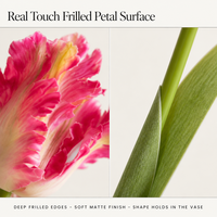 Fleur artificielle Tulipe Papagein Real Touch Joho en gros, OEM, ODM, pour acheteurs professionnels, devis sur commande, lot en stock, vente aux enchères, approvisionnement direct