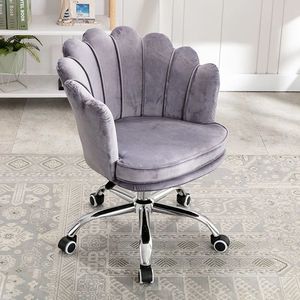 Chaise pivotante de bar à la maison moderne Salle confortable en velours une crèche avec cadre en métal Application d'hôtel Matériau PU - Product Image 6