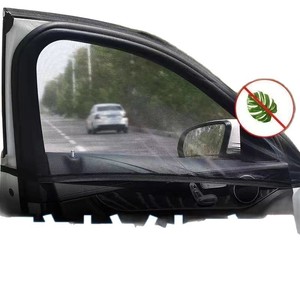 Moustiquaire de fenêtre de voiture noire, paire avant et arrière, installation facile, protection solaire, rideau d'intimité - Product Image 1