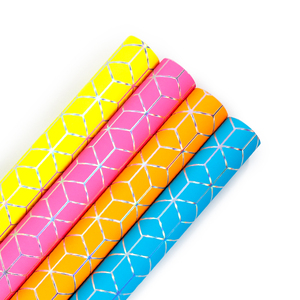 Factory Wholesale Disposable Coated Silicone Virgin <b>Wrapping</b> <b>Paper</b> 43x300cm Roll with <b>Gold</b> Stamp for Gift Packaging - Product Image 1