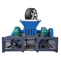 Disque Double Arbre Déchets Métal Broyeur Broyeur Machine De Recyclage Fibre Châssis Plastig Multi-Purpose Shear Voupon Cutters