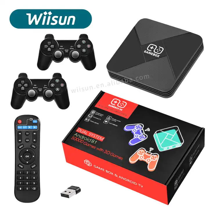 Super Game Box, Dual operating systemAndroid 12.1+GAME Built in 11000+  2D/3D Classic Games, 4K HDMI HD Output, Plug and Play Video Game Console 