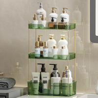 Étagère organisateur de comptoir de salle de bain 3 niveaux maquillage vanité plateau de soins de la peau cosmétiques parfums lotions articles de toilette support de rangement de cuisine