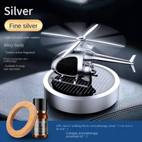 Diffuseur d'huiles essentielles JL Solar Power à rotation automatique, diffuseur d'air de voiture de luxe et tendance en forme d'hélicoptère, parfum aromathérapie