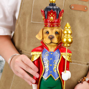 Redeco Noël Spécial Animal Chien <span class=keywords><strong>Soldat</strong></span> Ornements Résine Artisanat Noël <span class=keywords><strong>Casse</strong></span>-<span class=keywords><strong>Noisette</strong></span> Figurines Pour Cadeaux Décoration de La Maison - Product Image 6