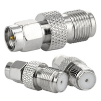 Adaptateur coaxial SMA vers F de haute qualité, connecteur RF mâle-femelle droit tout en cuivre pour radios, antennes et amplificateurs