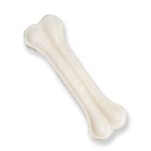 सफेद चमरा से बना हुआ दबाया हड्डी कुत्ते चबाना थोक चिकित्सकीय चबाना हड्डी पालतू पशु खाद्य नाश्ता - Product Image 3