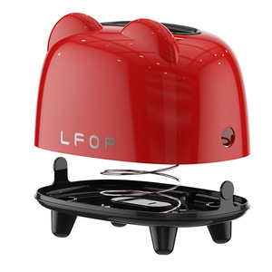 LFOF Bear Shape Tissue <b>Box</b> <b>Red</b> Spring Mechanism Desktop Organizer - Product Image 1