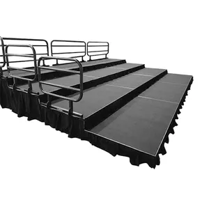 Özelleştirilmiş taşınabilir sahne ekipmanları olay konser çatı aydınlatma kafes çatı sistemi alüminyum Truss sahne platformu
