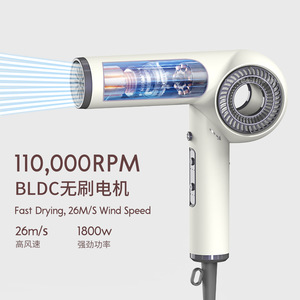 ไดร์เป่าผม 1800w ความเร็วสูง แบบพับได้ ขนาดกะทัดรัด สำหรับเดินทาง ใช้ในร้านเสริมสวย - Product Image 1
