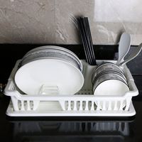 Égouttoir à vaisselle double niveau en PP écologique, non pliable, de qualité supérieure, avec étagère de drainage de cuisine, conception détachable, vente en gros