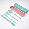 Nouvel Arrivage 2026 – Ensemble de Couverts Écologiques Portables en Fibre de Paille de Blé (Couteau, Cuillère, Fourchette, Baguettes) de Haute Qualité pour la Maison et les Voyages - Product Image 3