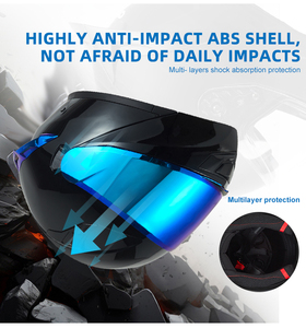 <span class=keywords><strong>Casco</strong></span> <span class=keywords><strong>Modular</strong></span> Abatible de Doble Visor ABS <span class=keywords><strong>para</strong></span> Motocross, Universal <span class=keywords><strong>para</strong></span> Hombre y <span class=keywords><strong>Mujer</strong></span>, Venta al Por Mayor OEM/ODM, Homologado por DOT, <span class=keywords><strong>para</strong></span> Todas las Estaciones, Resistente a Impactos - Product Image 5