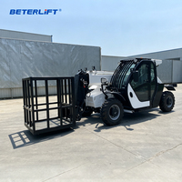 Chariot télescopique 4x4 de 5 tonnes, transpalette télescopique tout-terrain robuste pour sites miniers et d'ingénierie