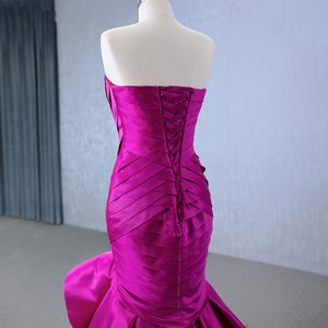 Jancember 231012 Robes de soirée sexy sans bretelles froncées pour femmes - Product Image 6