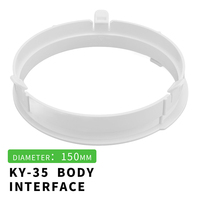 KYR 35 Interface de conduit d'échappement ABS réglable Accessoires pour la maison Source d'alimentation manuelle pour connecteur de tuyau d'échappement de climatiseur