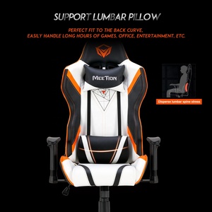 Silla <span class=keywords><strong>Gamer</strong></span> Meetion CHR15, Apta para Oficina en Casa, Competencia de Videojuegos, Cuero PU Especial, RGB LED, Diseño Escorpión - Product Image 4