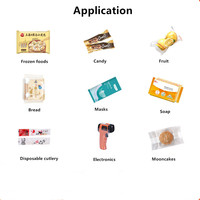 Nieuwe Horizontale Appelfruit Kussenverpakkingsmachine Plastic Papierfolie Behuizing Kernpompcomponenten Data Etiketteerzakvulling