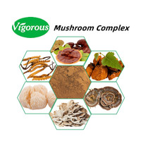 Crinière de lion, Reishi, Cordyceps, Maitake, Shiitake, Queue de dinde, Extrait de champignon Chaga 6 en 1