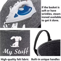 Panier à linge en feutre pour articles ménagers, boîte de rangement écologique, paniers en feutre pour jouets, sacs à linge modernes