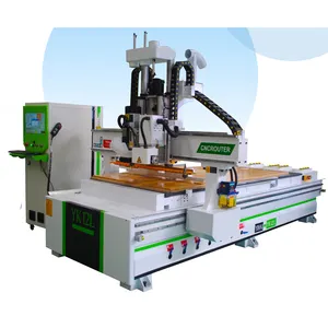 YIHAI Woodworking ATC CNC Router YH-1325 YH2030 with Liner type Tool changer/bank LAMINO