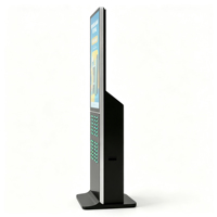 Borne de recharge interactive à écran tactile pour la location de batteries externes, station de charge sur pied avec écran publicitaire LCD commercial